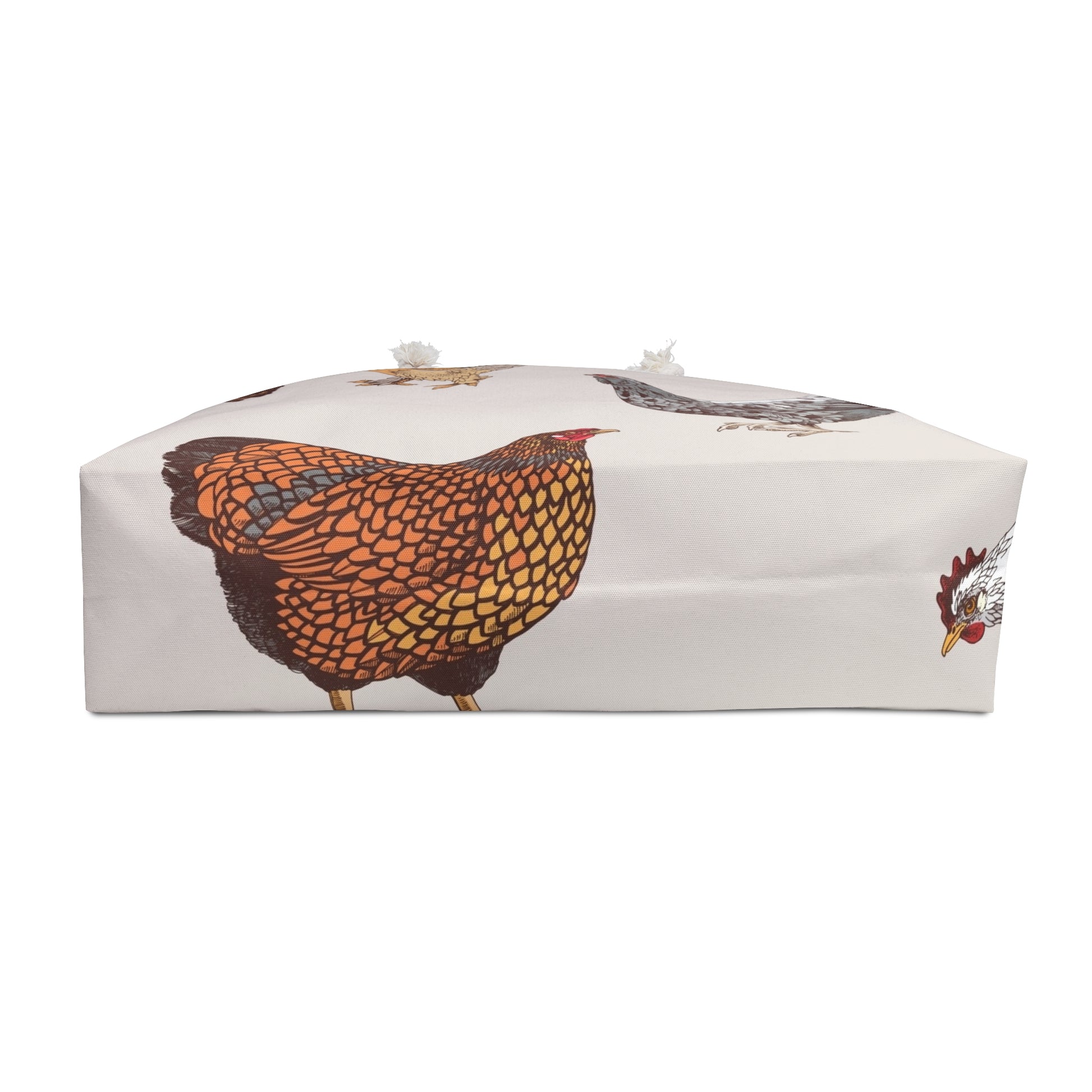 Charming Chicken Weekender Bag | Farmhouse Tote, Travel Bag, Gift for Hen Lovers, Festival Bag, Stylish Canvas Tote