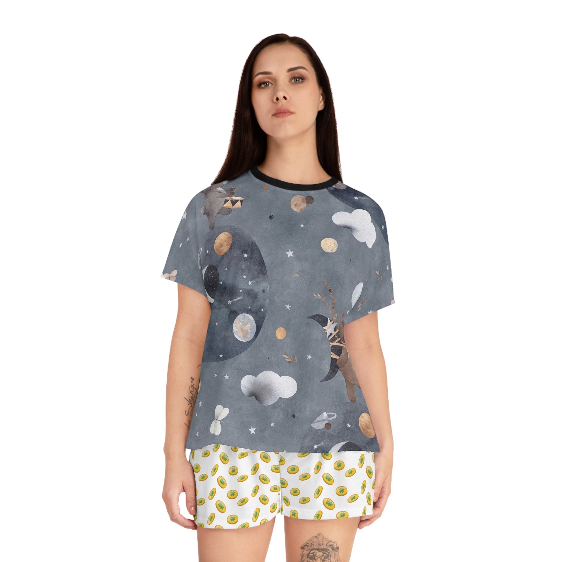 Cosmic Dream Women's Pajama Set - Relaxing Sleepwear, Perfect for Stargazing Nights, Cute Cotton PJs, Gifts for Her, Sleepover [...]