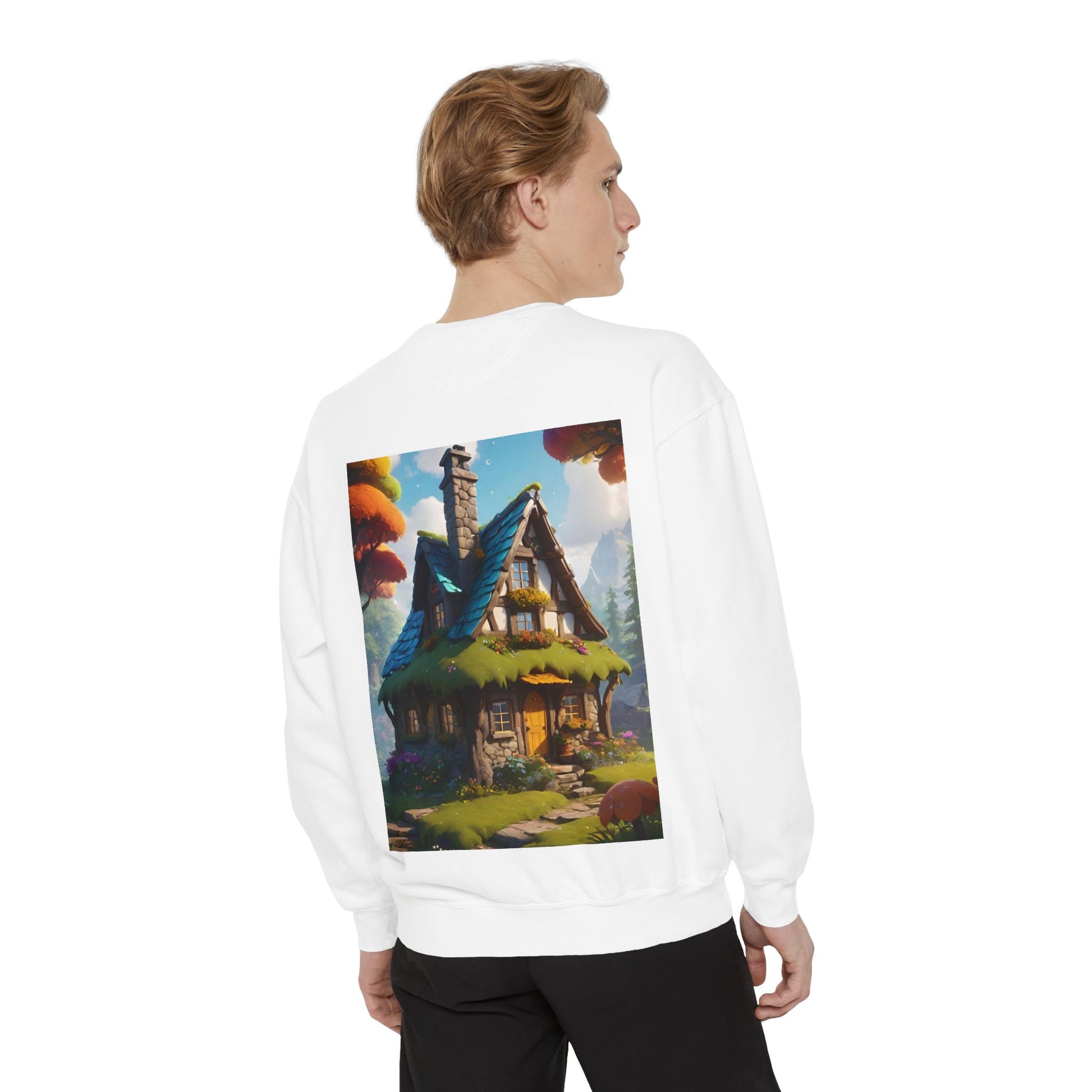 Cozy Cottage เสื้อสเวตเตอร์ Cozy Cottage -Sweatshirt - Unisex, Cabin Vibes, Perfect for Fall, Winter, Gift for Nature Lovers, Comfortable and Stylish