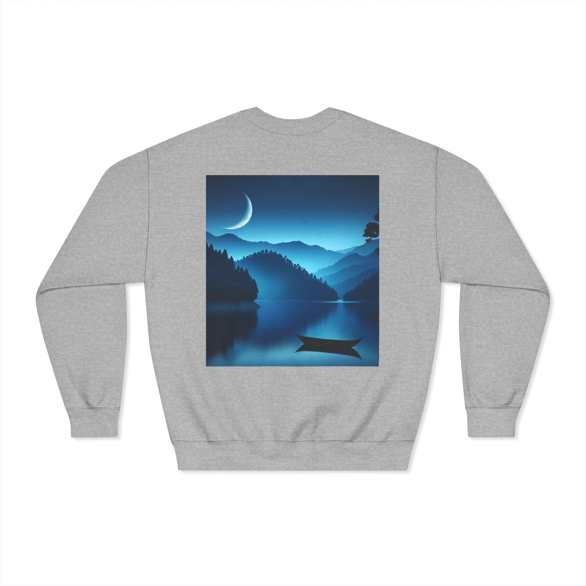 Moonlit Lake Sweatshirt - Cozy Unisex Crewneck for Nature Lovers, Ideal for Outdoor Adventures, Gifts for Him & Her, Matching Couple [...]